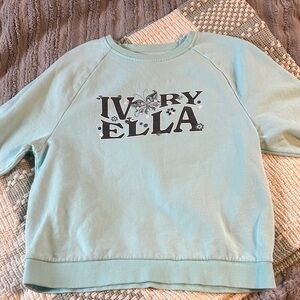Ivory Ella Aqua Sweatshirt